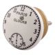 Paris Clocks Numerals Flat Ceramic Cabinet Knob Online